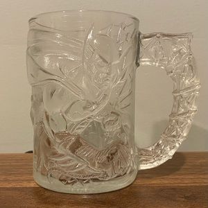 McDonalds BATMAN FOREVER Glass Mug Cup 1995 Vintage DC Comics